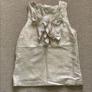 JCrew Ruffle Collar Top